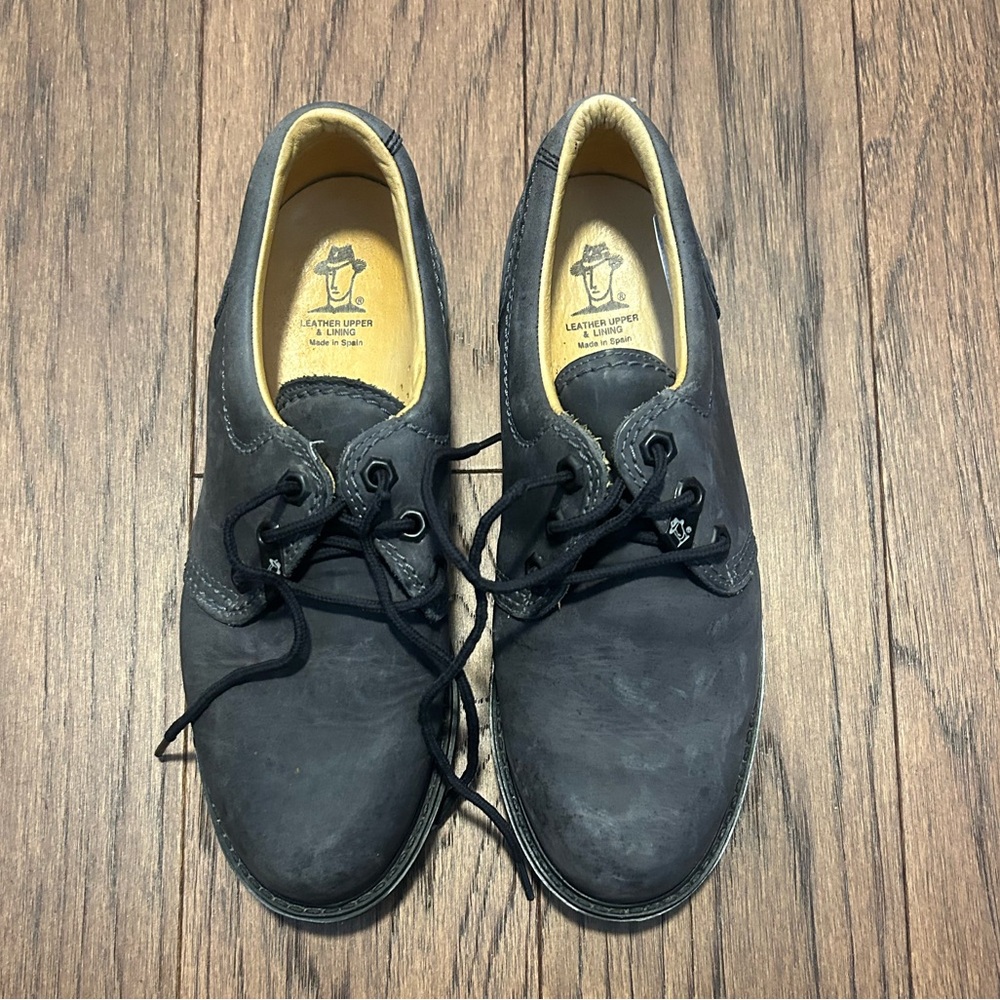 Master Panama Jack Leather Lace-Up Shoes Nubuck Comfort Casual Havana Joe Shoes